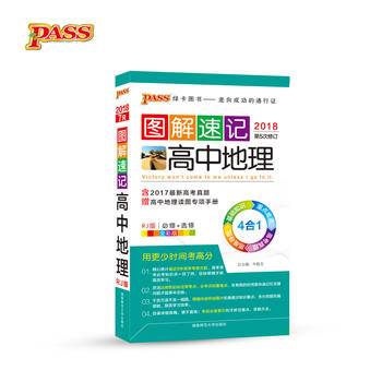 21版pass绿卡图书2021 图解速记高中地理人教版 含高考真题 高中地理辅导书
