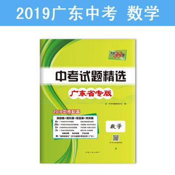 天利38套 陕西省专版 中考试题精选 2019中考必备--数学
